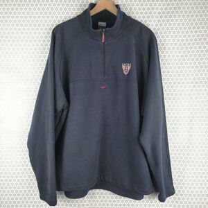 Vintage Nike Y2K Team USA Soccer Quarter Zip Sweatshirt Mens Sz Xl Center Swoosh